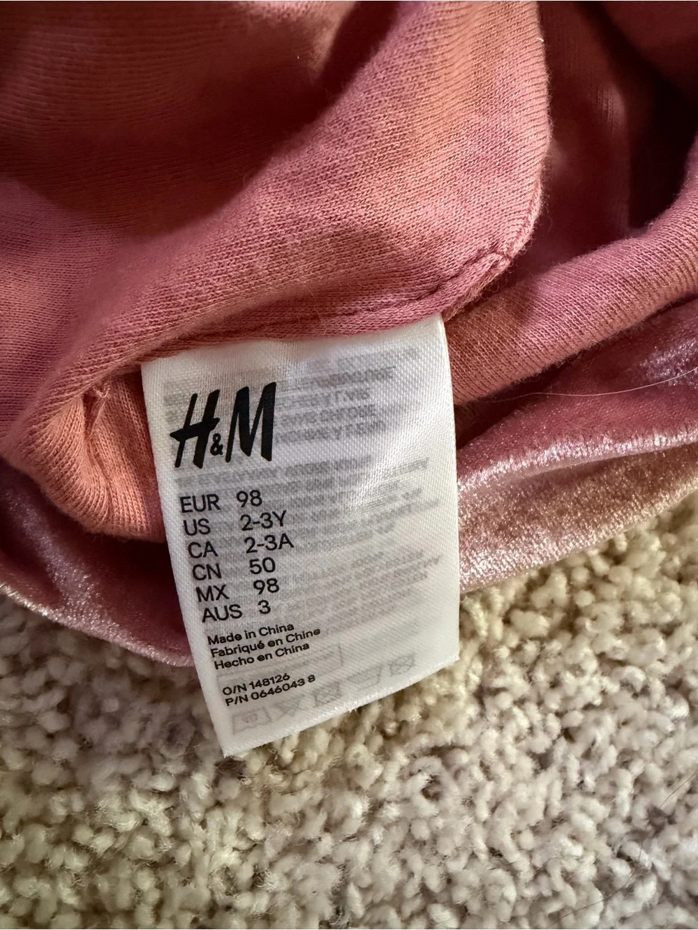 H&M Velvet Knotted Headband - Dusty Rose